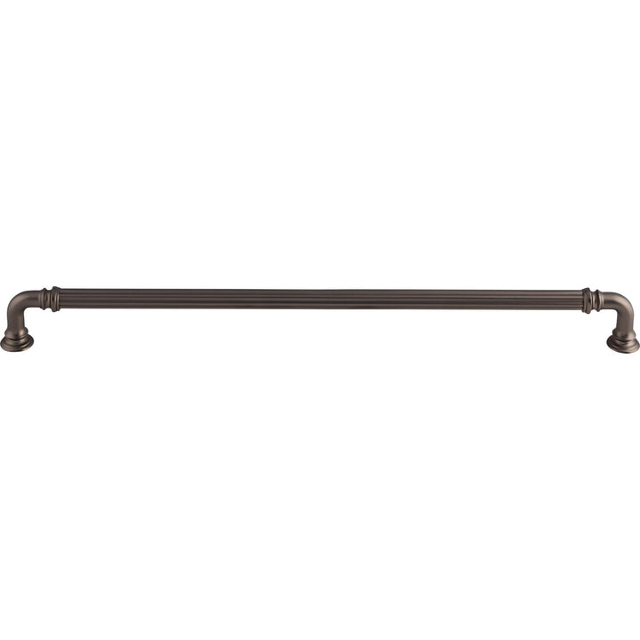 Top Knobs - Reeded Pulls 12" Ash Gray