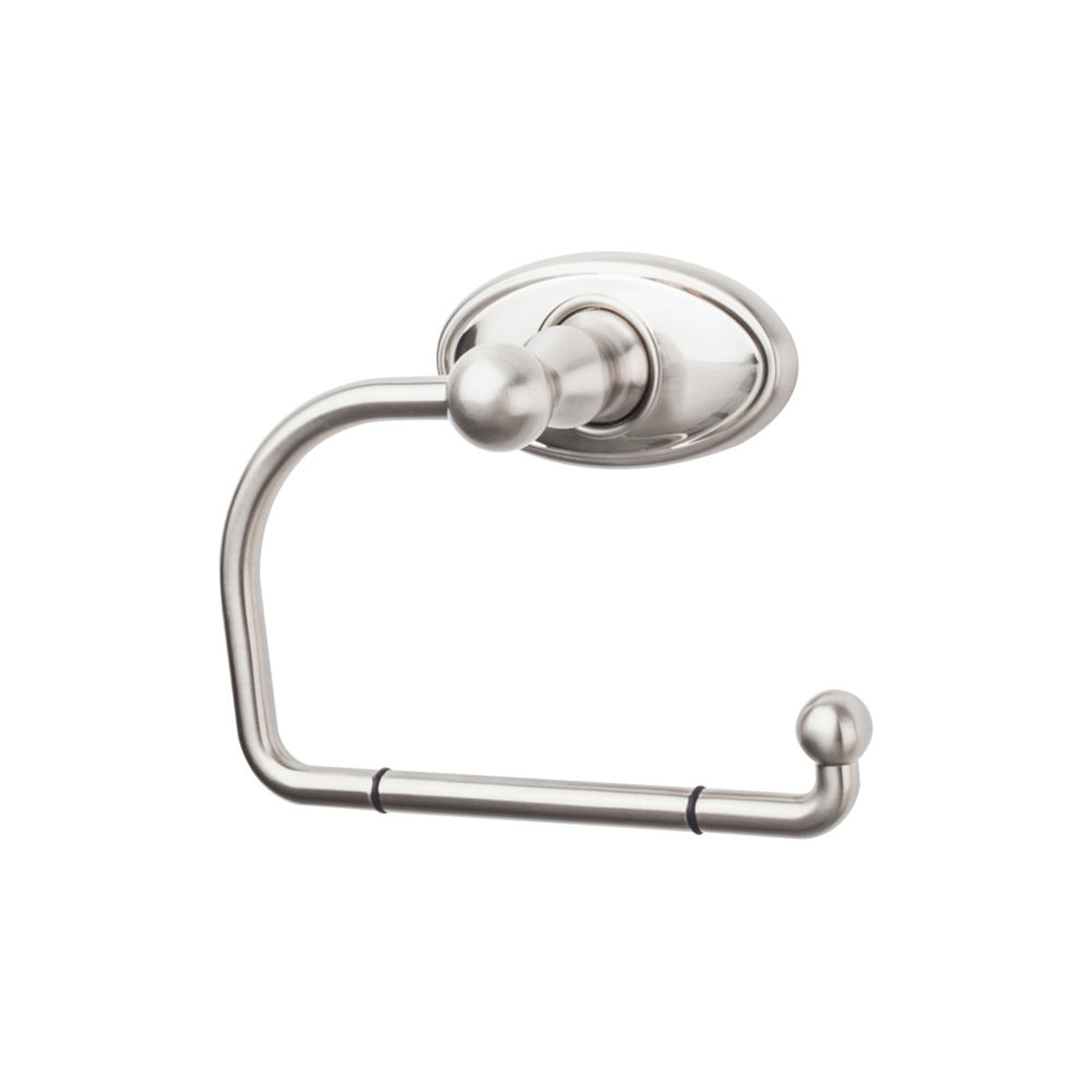 Top Knobs - Edwardian Bath Tissue Hook Oval Backplates Brushed Satin Nickel