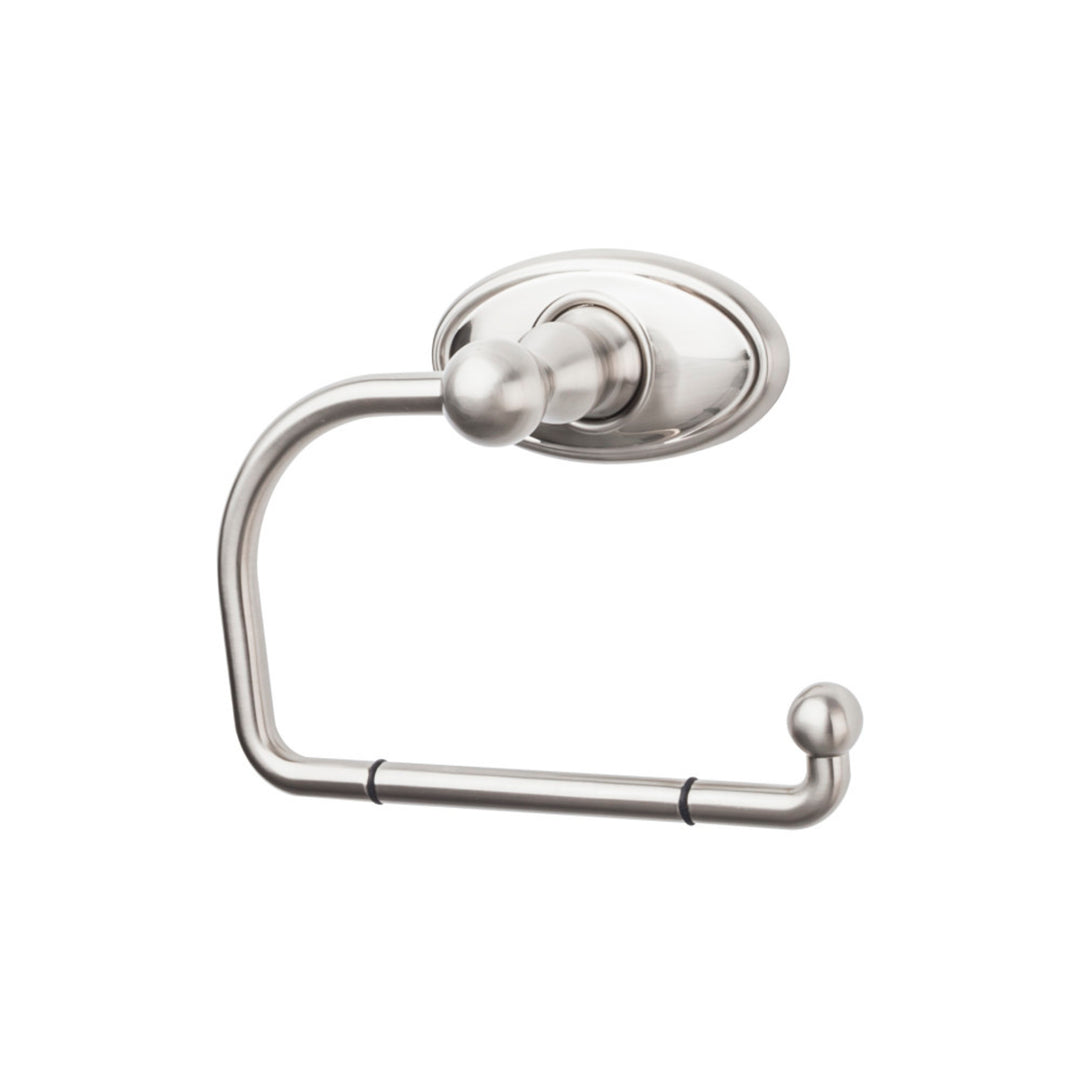 Top Knobs - Edwardian Bath Tissue Hook Oval Backplates Brushed Satin Nickel