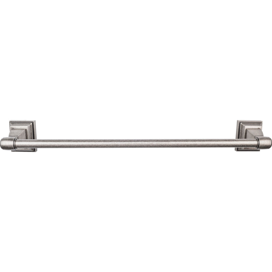 Top Knobs - Stratton Bath Towel Bar Singles 30" Antique Pewter