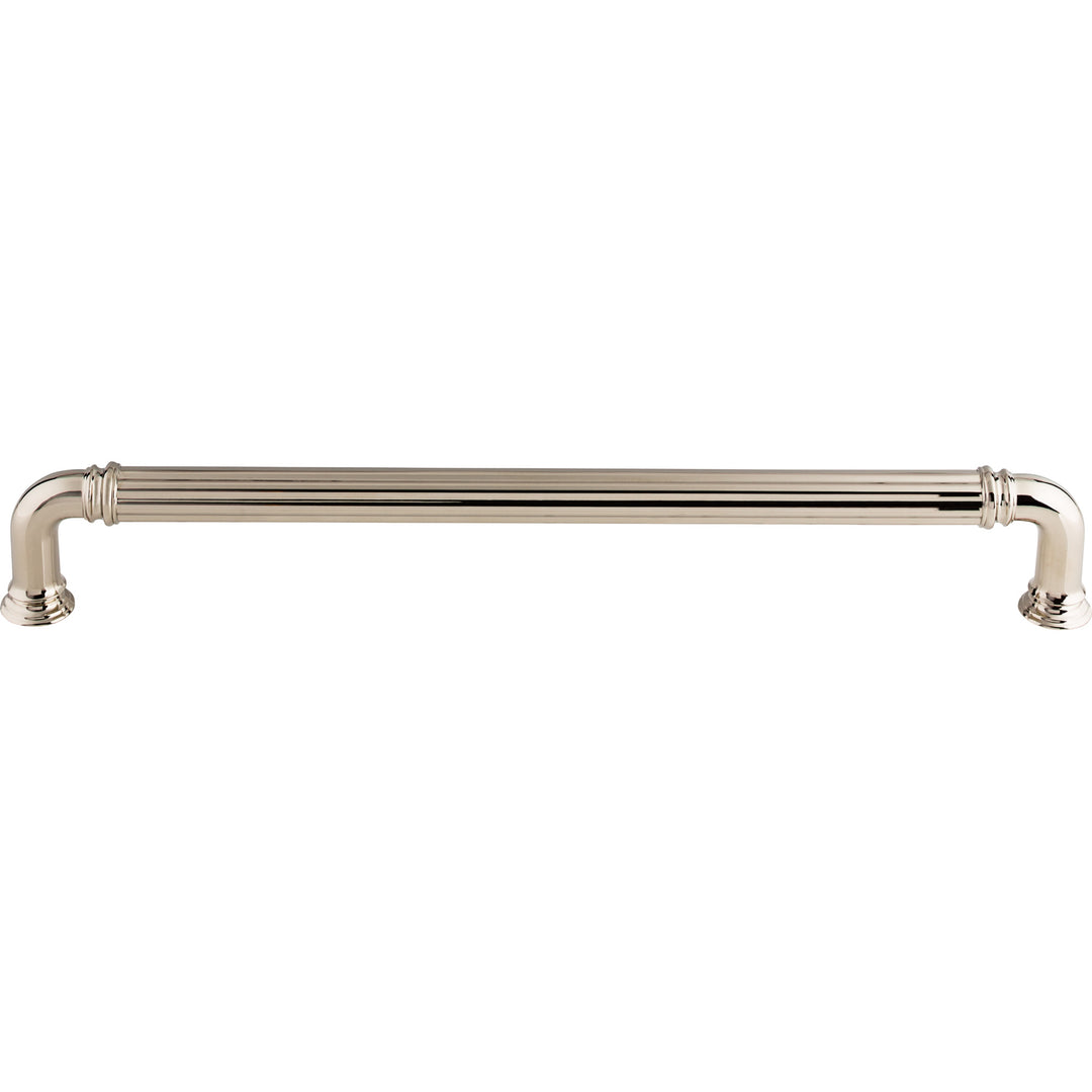 Top Knobs - Reeded Appliance Pulls 18" Polished Nickel