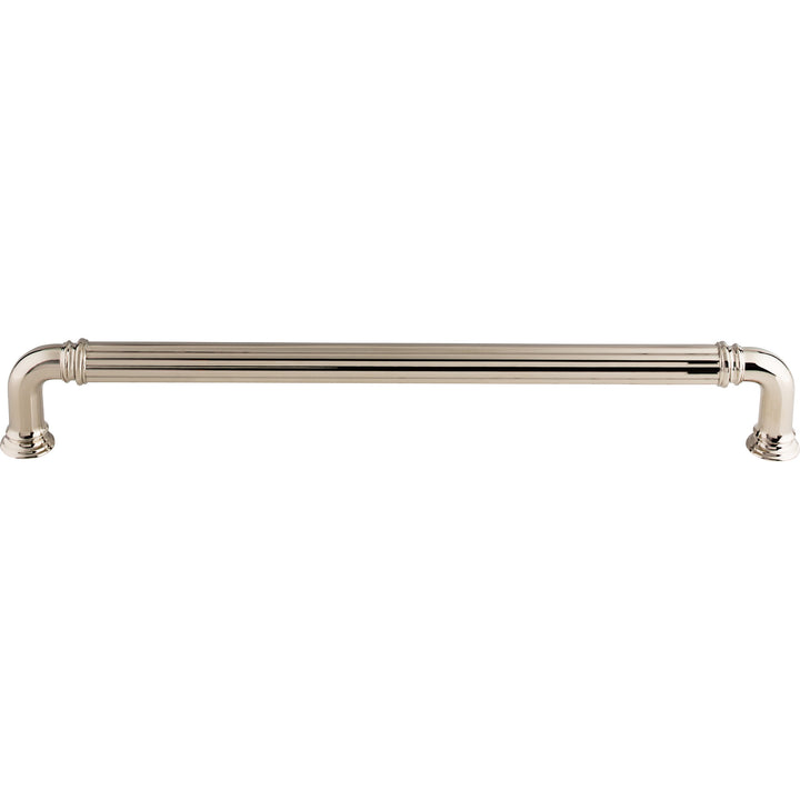 Top Knobs - Reeded Appliance Pulls 18" Polished Nickel