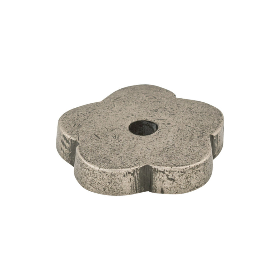 Top Knobs - Aspen Flower Knob Backplates Silicon Bronze Light