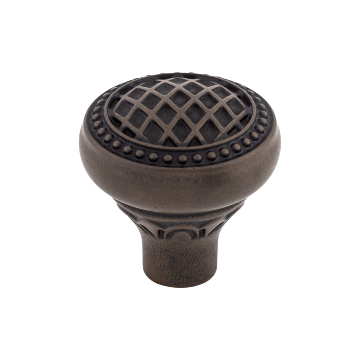 Top Knobs Trevi Round Knob in Patina Rouge