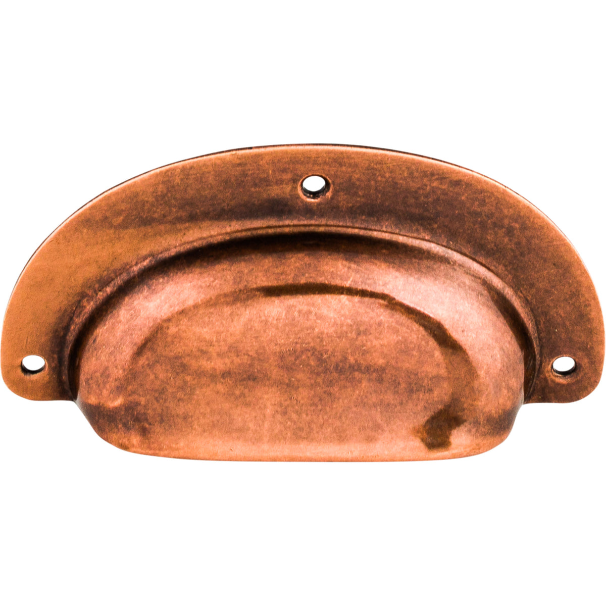 Top Knobs Mayfair 3-Hole Cup Pull in Old English Copper