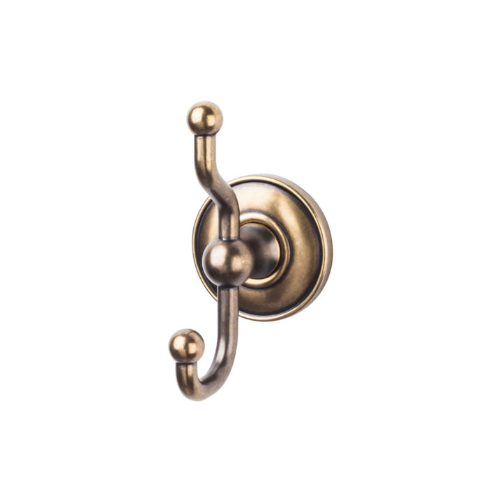 Top Knobs - Edwardian Bath Double Hook Plain Backplates German Bronze