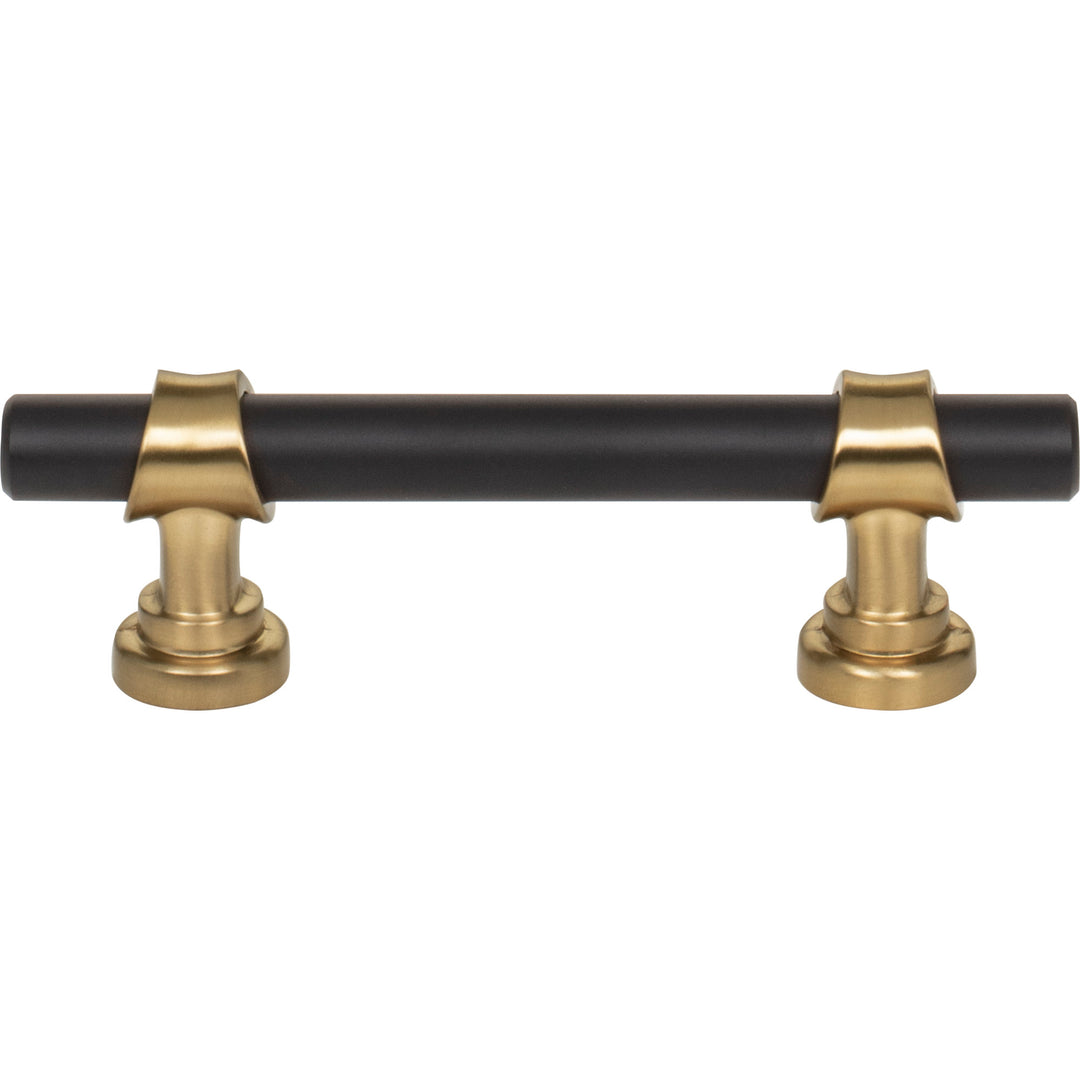 Top Knobs - Bit Bar Pulls (M1197) 3" Flat Black and Honey Bronze