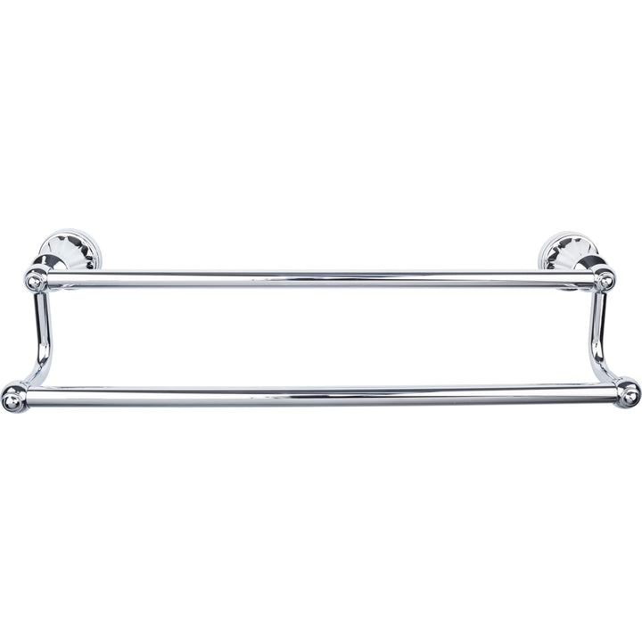Top Knobs - Hudson Bath Towel Bar Doubles 30" Polished Chrome