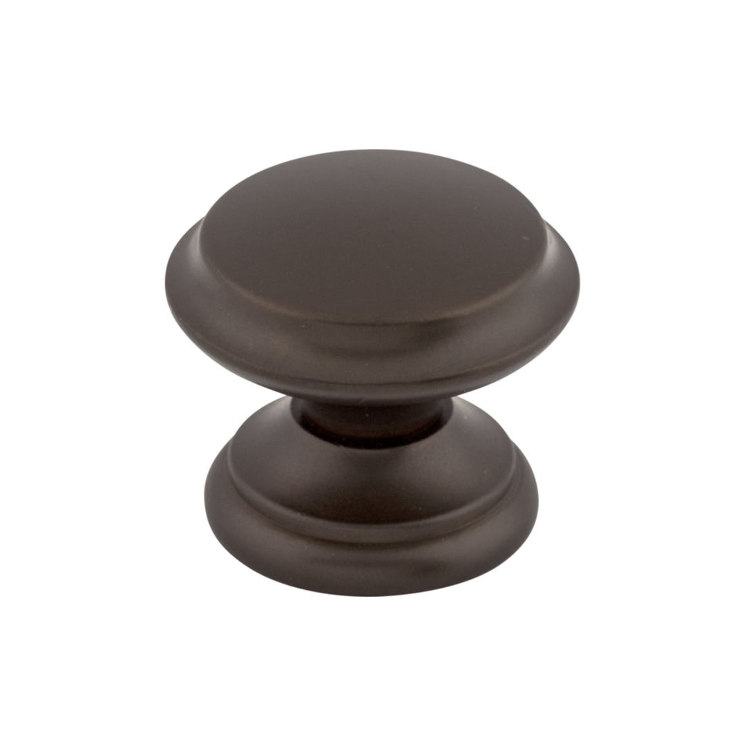 Top Knobs - Flat Top Round Knobs Oil Rubbed Bronze
