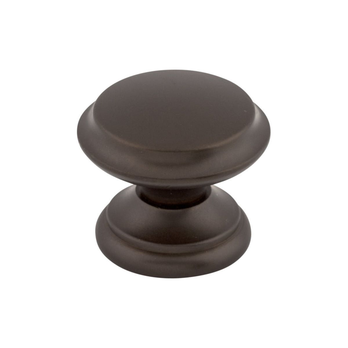 Top Knobs - Flat Top Round Knobs Oil Rubbed Bronze