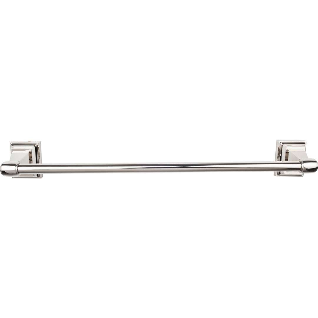 Top Knobs - Stratton Bath Towel Bar Singles 24" Polished Nickel