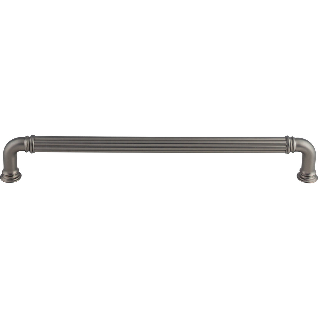 Top Knobs - Reeded Appliance Pulls 18" Ash Gray