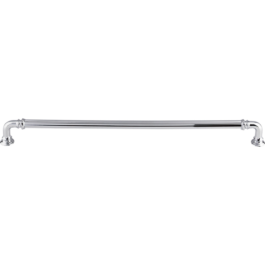 Top Knobs - Reeded Pulls 12" Polished Chrome
