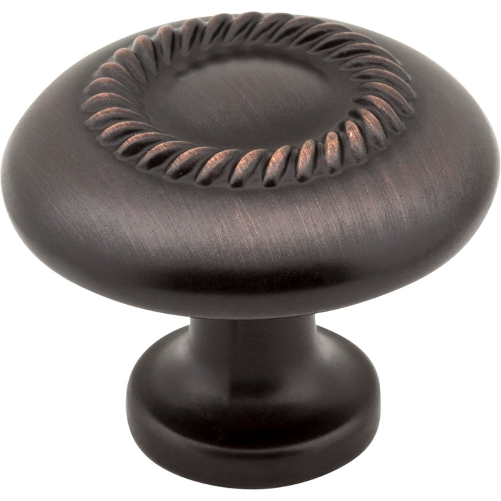 1-1/4" Rope Detailed Cypress Cabinet Mushroom Knob