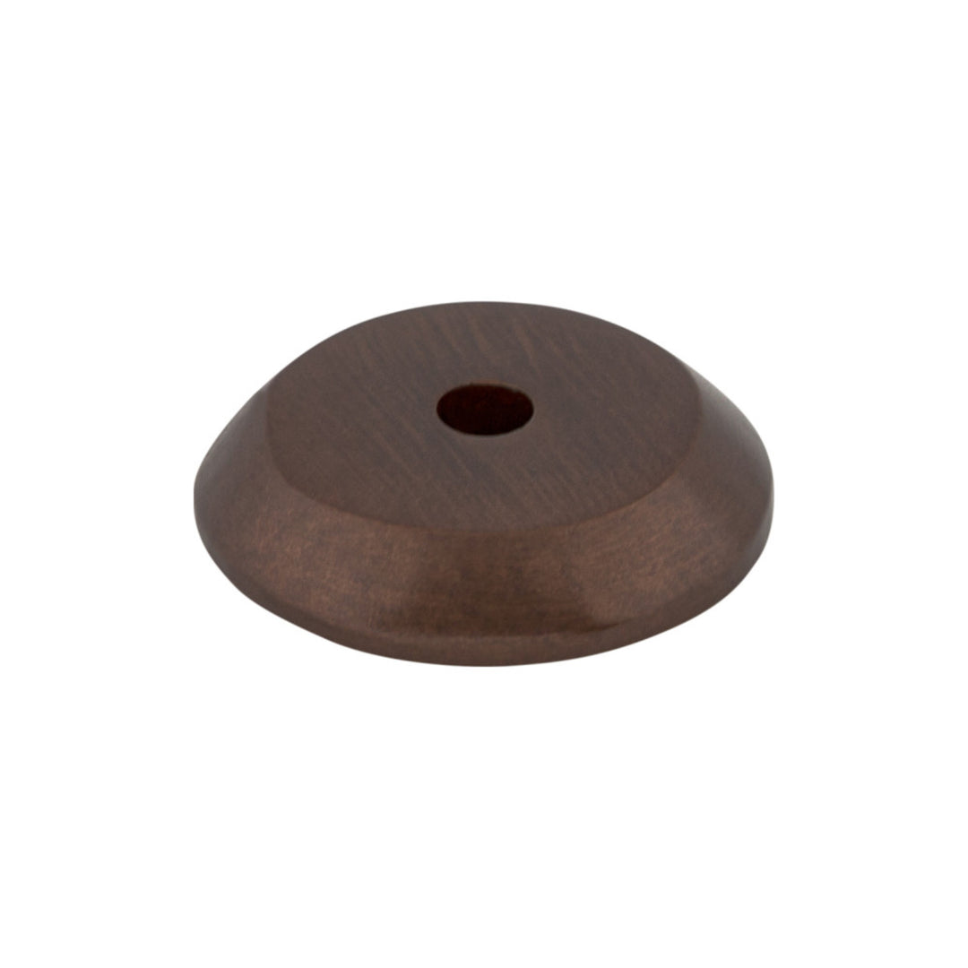 Top Knobs - Aspen Round Knob Backplates 7/8" Mahogany Bronze