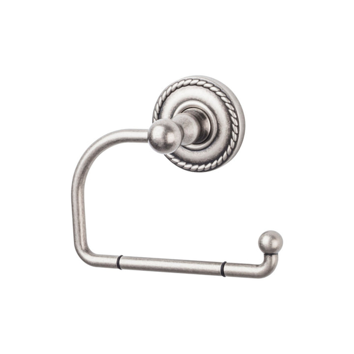 Top Knobs - Edwardian Bath Tissue Hook Rope Backplates Antique Pewter