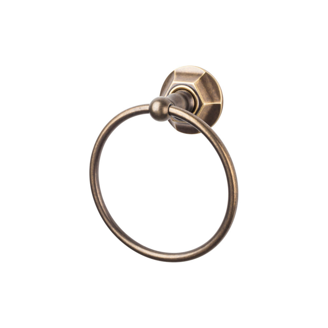 Top Knobs - Edwardian Bath Ring Hex Backplates German Bronze