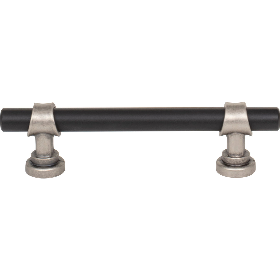 Top Knobs - Bit Bar Pulls (M1197) 3 3/4" Flat Black and Pewter Antique