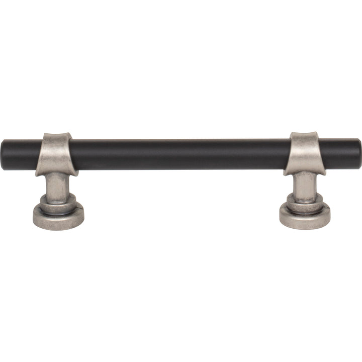 Top Knobs - Bit Bar Pulls (M1197) 3 3/4" Flat Black and Pewter Antique
