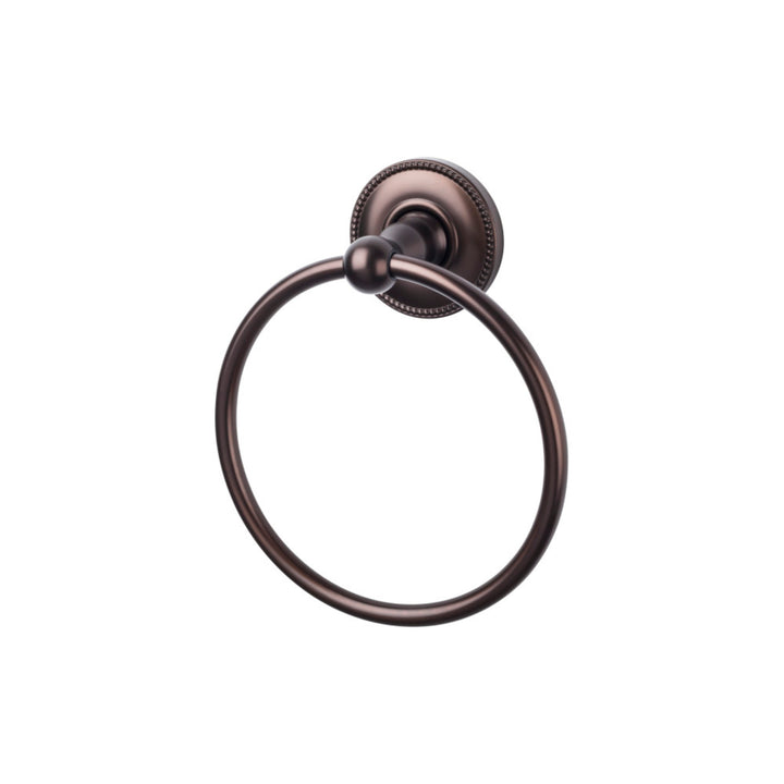 Top Knobs - Edwardian Bath Ring Beaded Backplates Oil Rubbed Bronze
