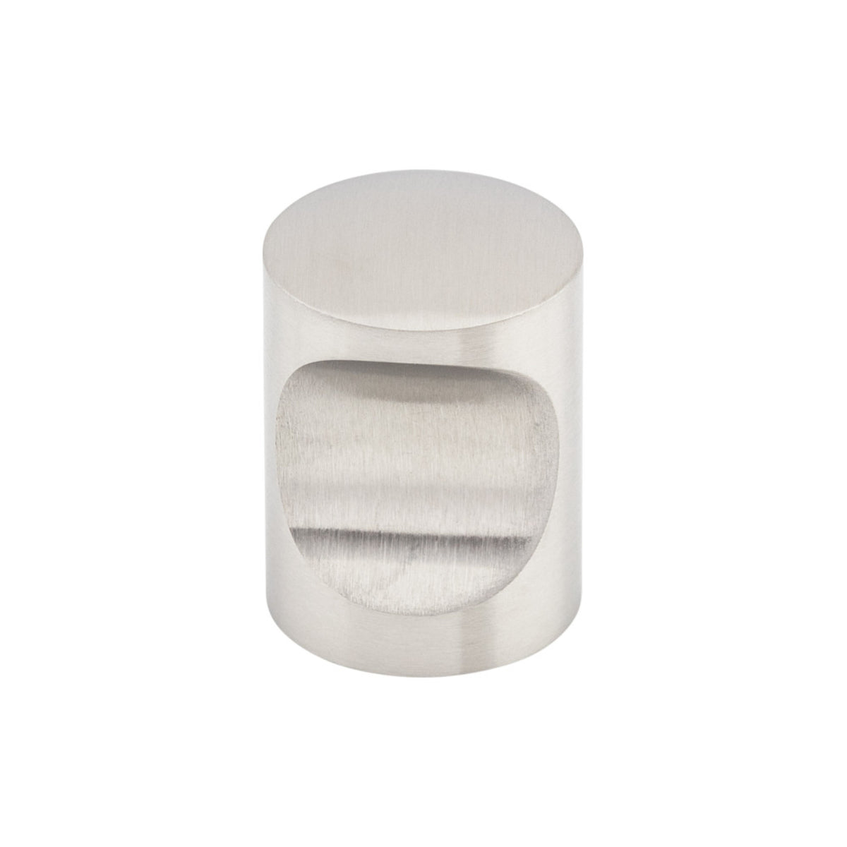Top Knobs Indent Round Knob in Stainless Steel