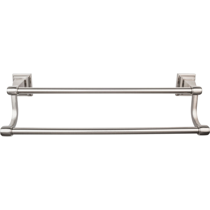 Top Knobs - Stratton Bath Towel Bar Doubles 24" Brushed Satin Nickel