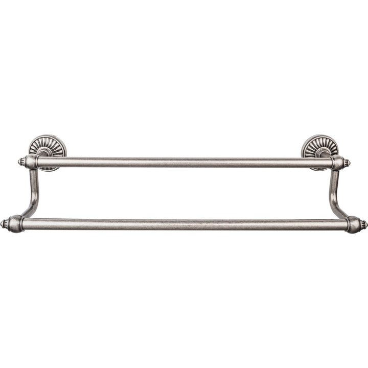 Top Knobs - Tuscany Bath Towel Bar Double Antique Pewters 18" Pewter Antique