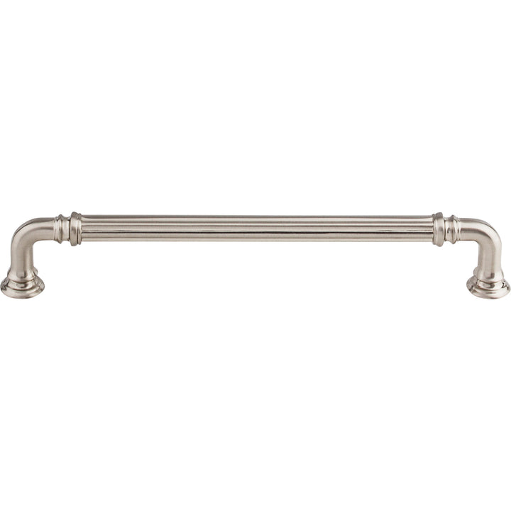 Top Knobs - Reeded Pulls 7" Brushed Satin Nickel