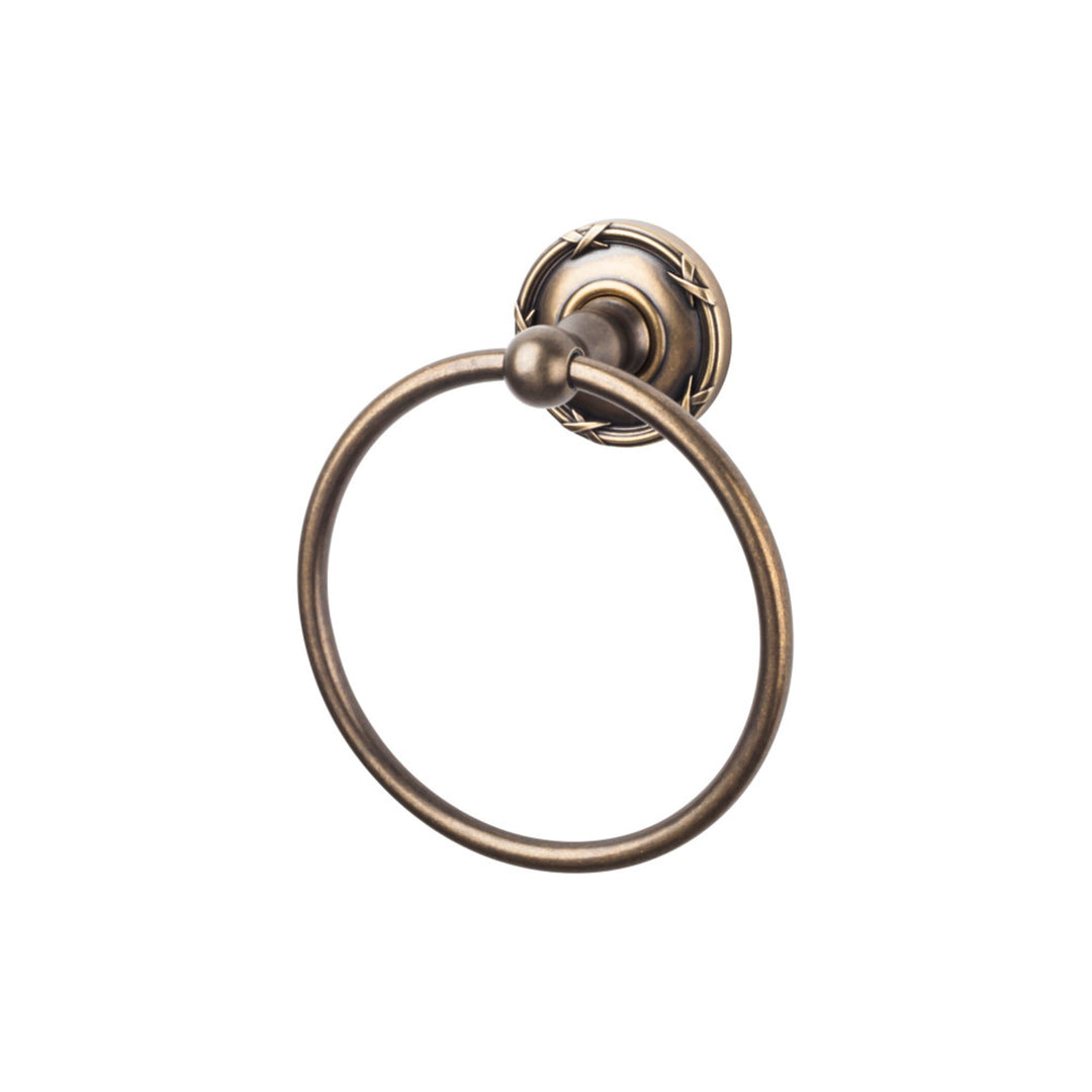 Top Knobs - Edwardian Bath Ring Ribbon Backplates German Bronze