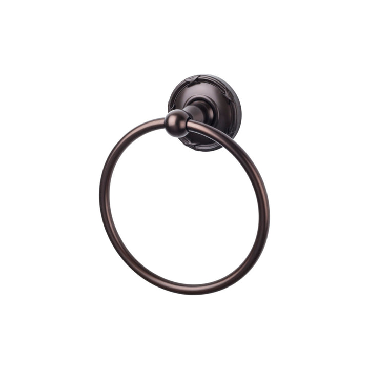 Top Knobs - Edwardian Bath Ring Ribbon Backplates Oil Rubbed Bronze
