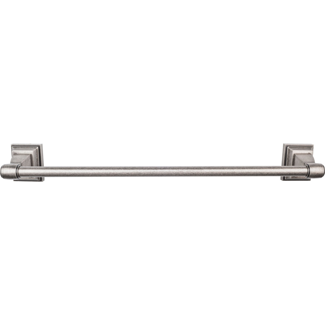 Top Knobs - Stratton Bath Towel Bar Singles 24" Antique Pewter