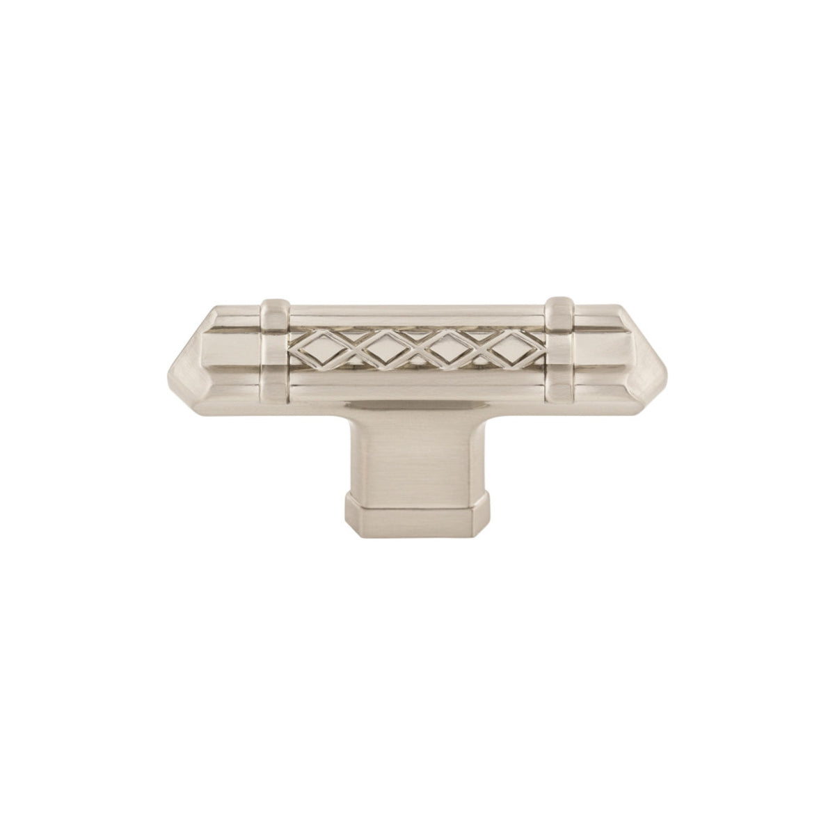 Top Knobs Tower Bridge Bar Knob in Brushed Satin Nickel