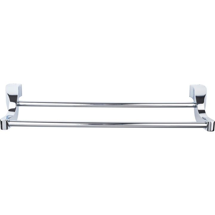 Top Knobs - Aqua Bath Towel Bar Doubles 24" Polished Chrome