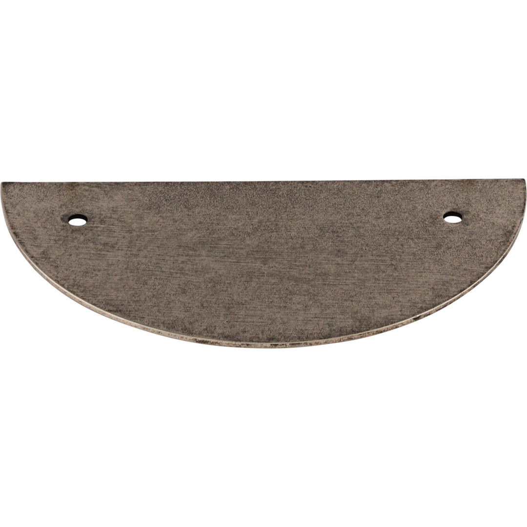 Top Knobs - Half Circle Pull Backplates Pewter Antique