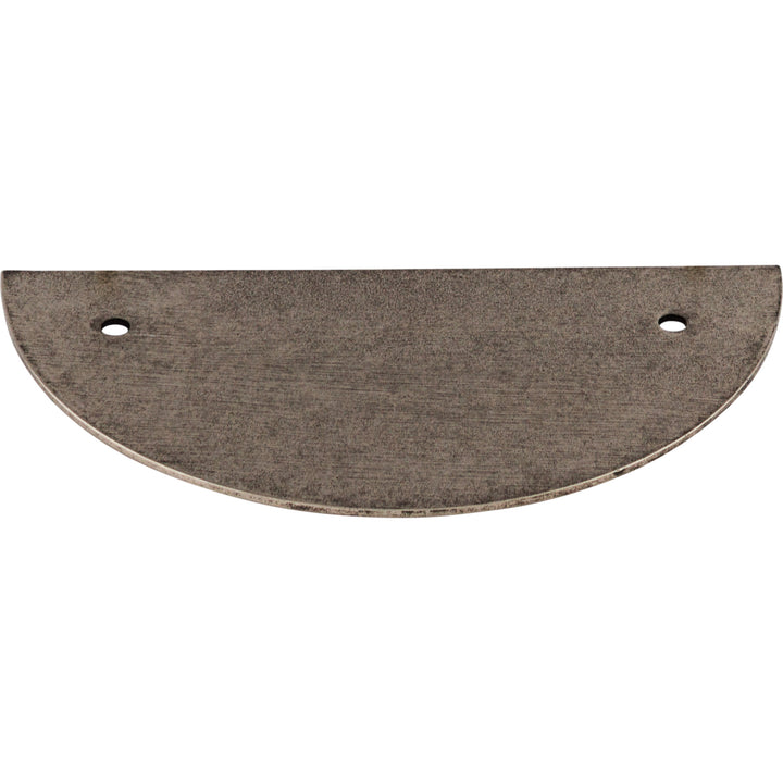 Top Knobs - Half Circle Pull Backplates Pewter Antique