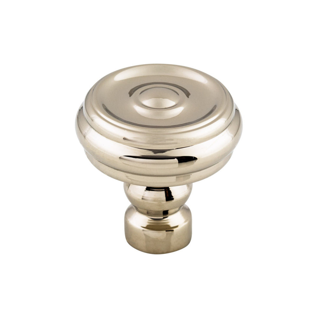 Top Knobs - Brixton Button Round Knobs Polished Nickel
