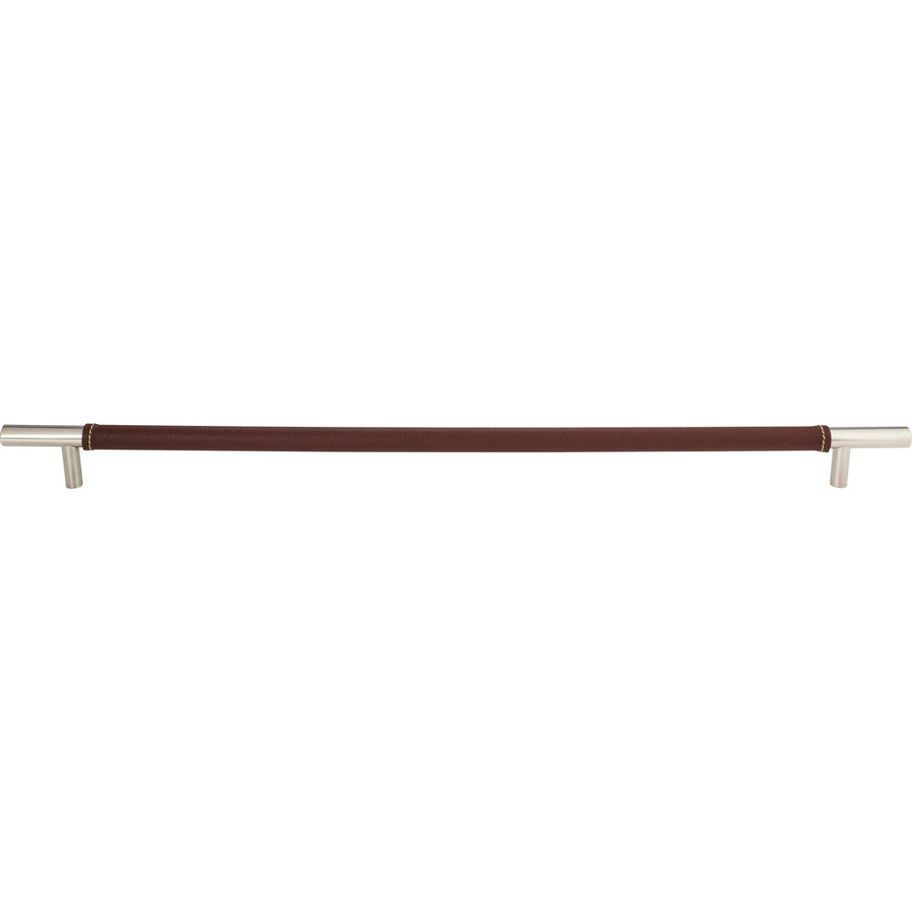 Atlas - Zanzibar Brown Appliance Pull Leathers Polished Chrome