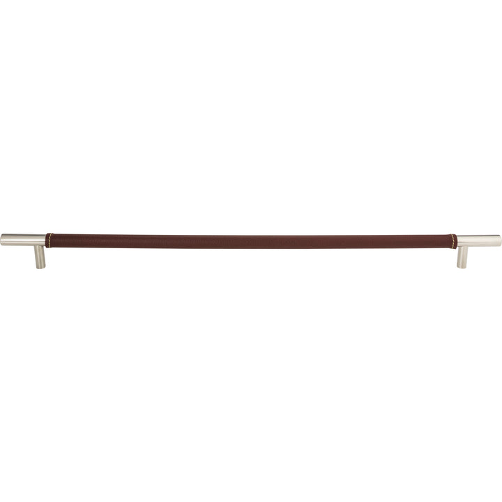 Atlas - Zanzibar Brown Appliance Pull Leathers Polished Chrome