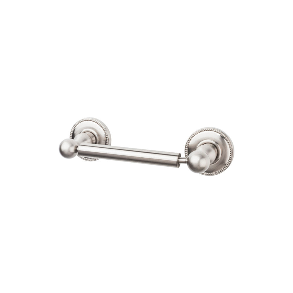 Top Knobs - Edwardian Bath Tissue Holder Beaded Backplates Brushed Satin Nickel