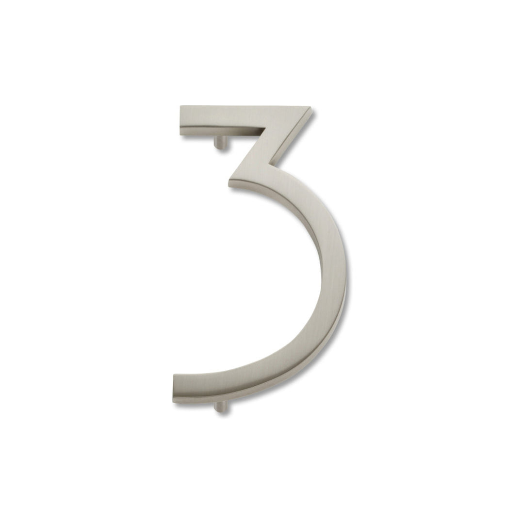 Atlas - Modern Avalons (#3) 4 1/2" Brushed Nickel