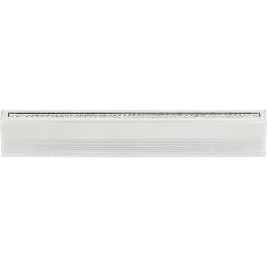 Atlas - Crystal Inset Thin Pulls 3 3/4" Matte Chrome