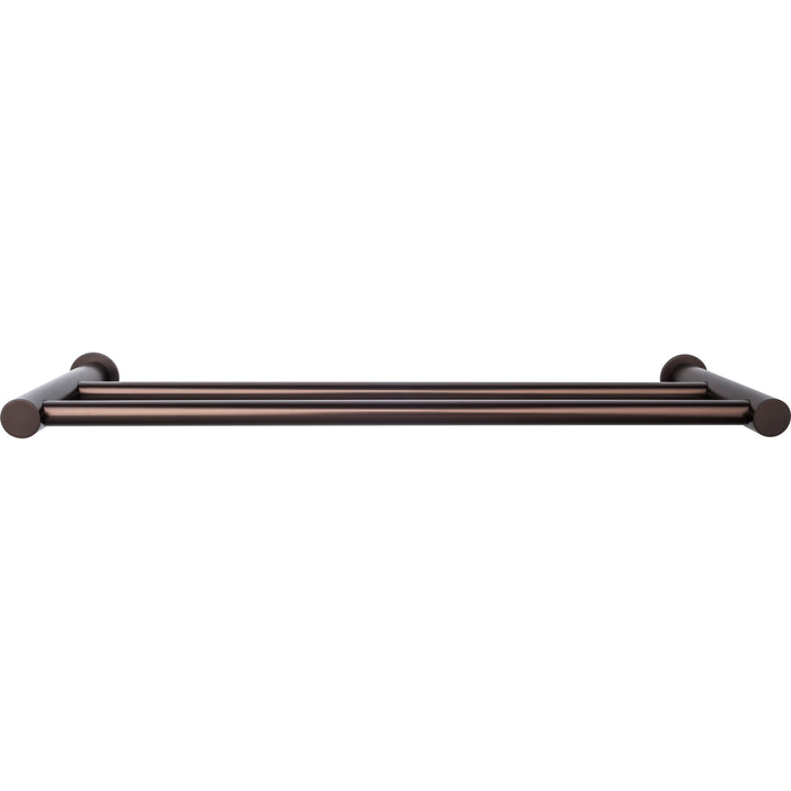 Top Knobs - Hopewell Bath Towel Bar Doubles 18" Oil Rubbed Bronze