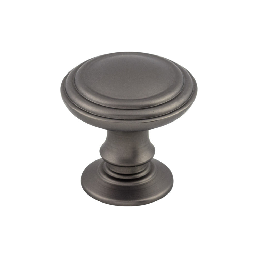 Top Knobs - Reeded Round Knobs 1 1/4" Ash Gray