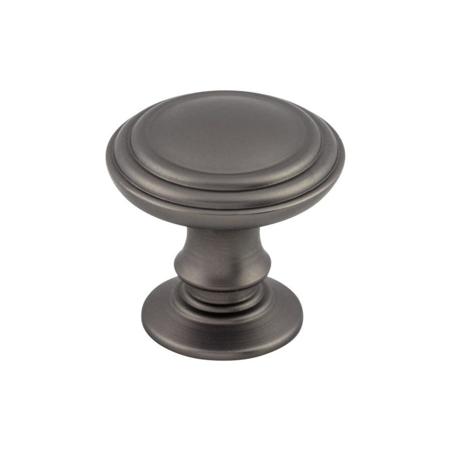 Top Knobs - Reeded Round Knobs 1 1/4" Ash Gray