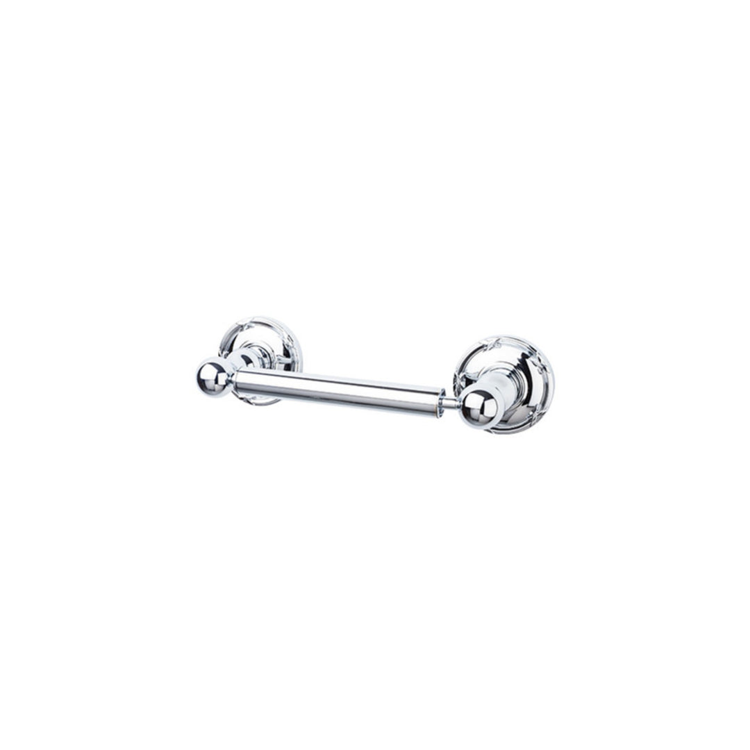 Top Knobs - Edwardian Bath Tissue Holder Ribbon Backplates Polished Chrome