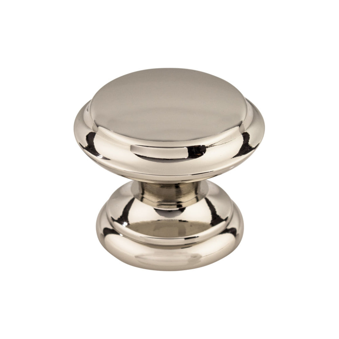 Top Knobs - Flat Top Round Knobs Polished Nickel