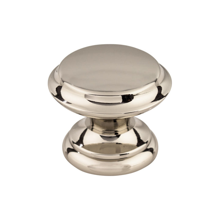 Top Knobs - Flat Top Round Knobs Polished Nickel