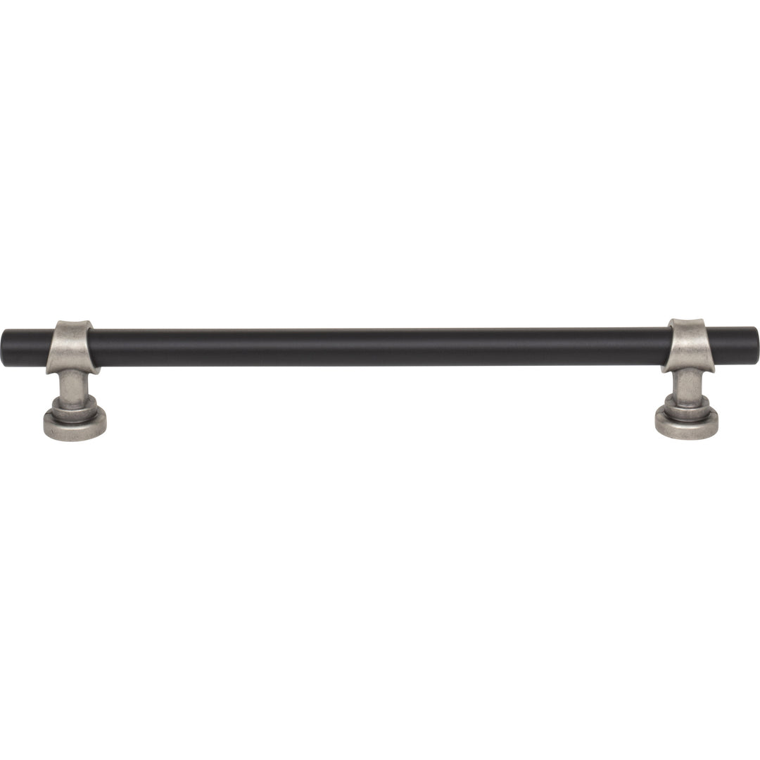 Top Knobs - Bit Bar Pulls (M1197) 7 9/16" Flat Black and Pewter Antique