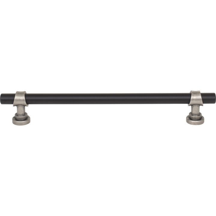 Top Knobs - Bit Bar Pulls (M1197) 7 9/16" Flat Black and Pewter Antique