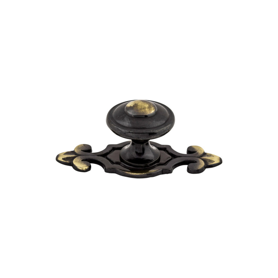 Top Knobs - Canterbury Round Knobs Dark Antique Brass